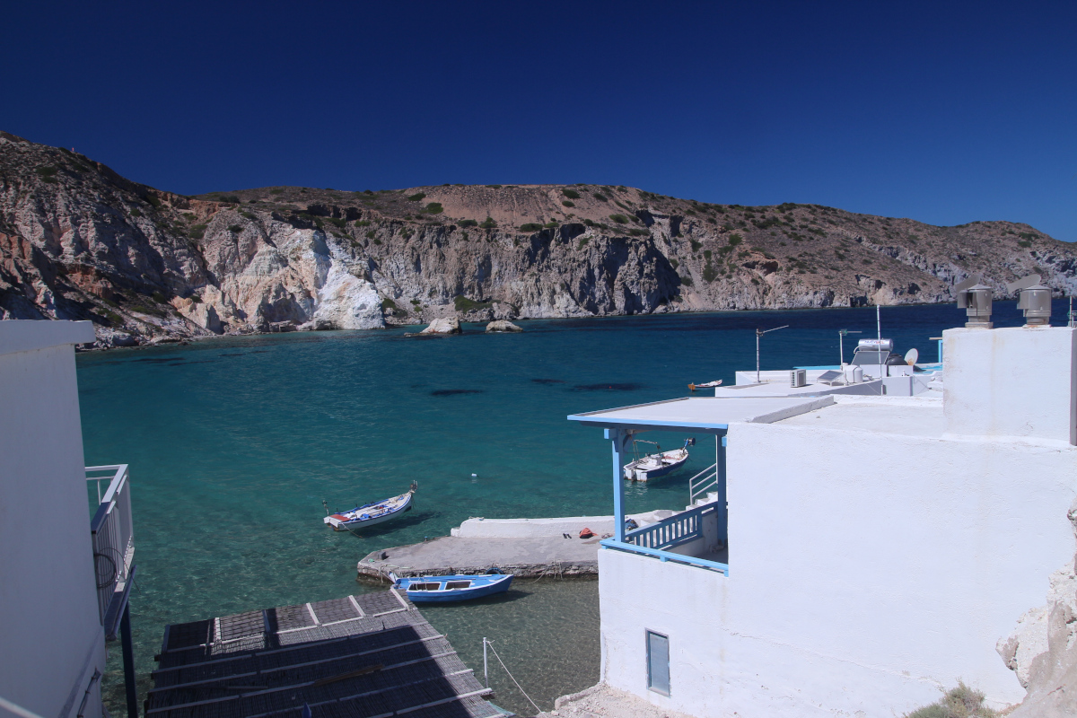 Mapka Firopotamos - ostrov Milos