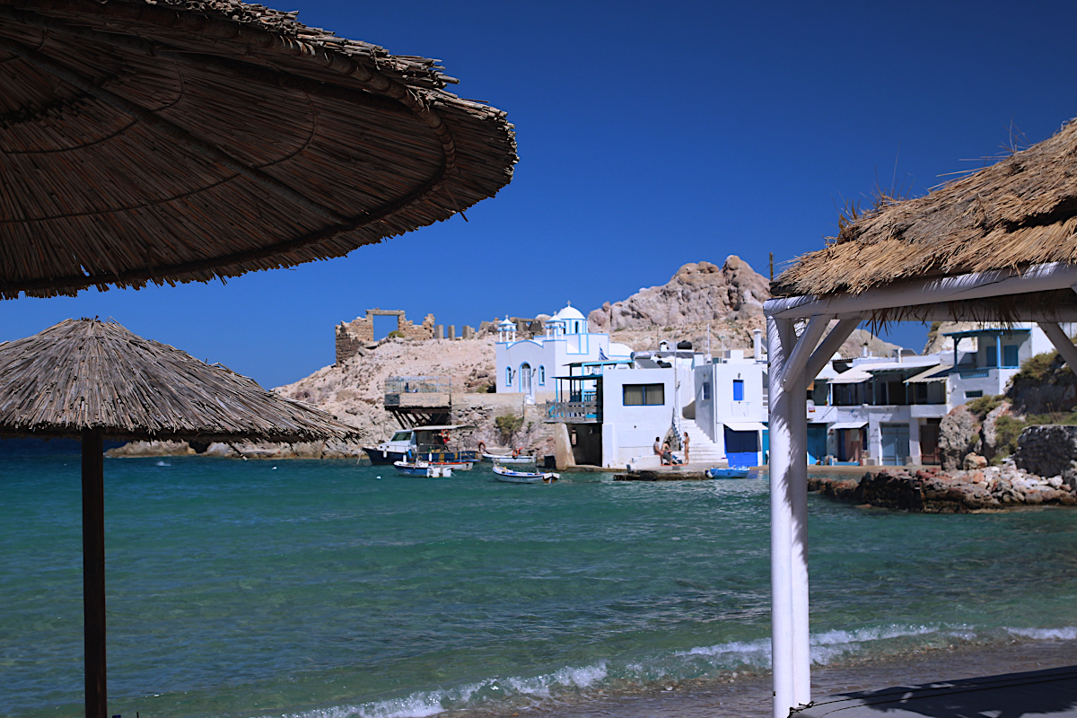 Mapka Firopotamos - ostrov Milos