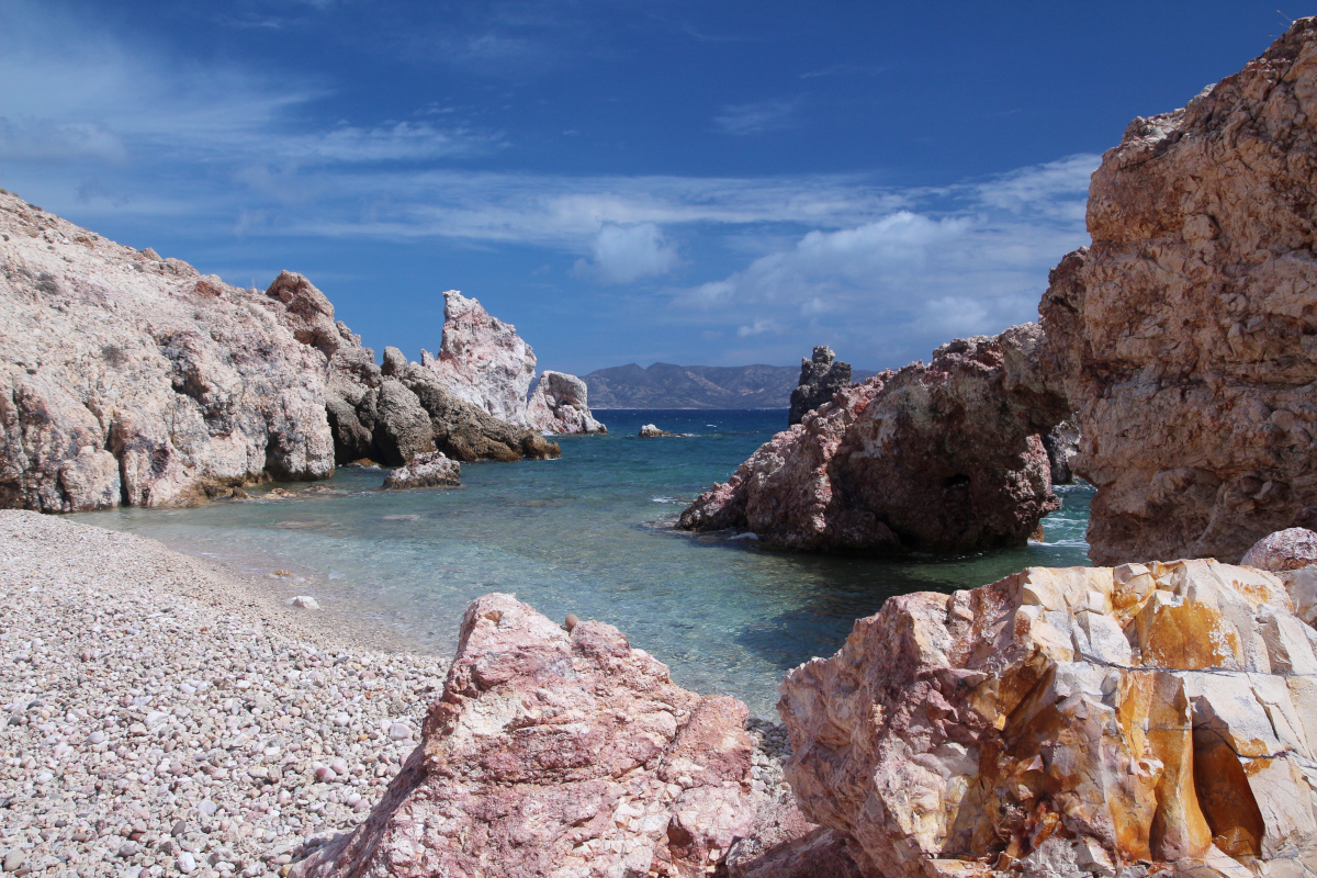 Pláž Kastanas beach Milos